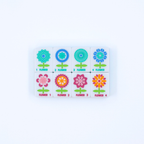 Melamine Crystal Prism Mahjong Tile Set 166 Tiles Blue 1.25"×0.9"×0.7"