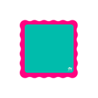 Neoprene Mini Scalloped Mahjong Mat Color Wave 21"×21"