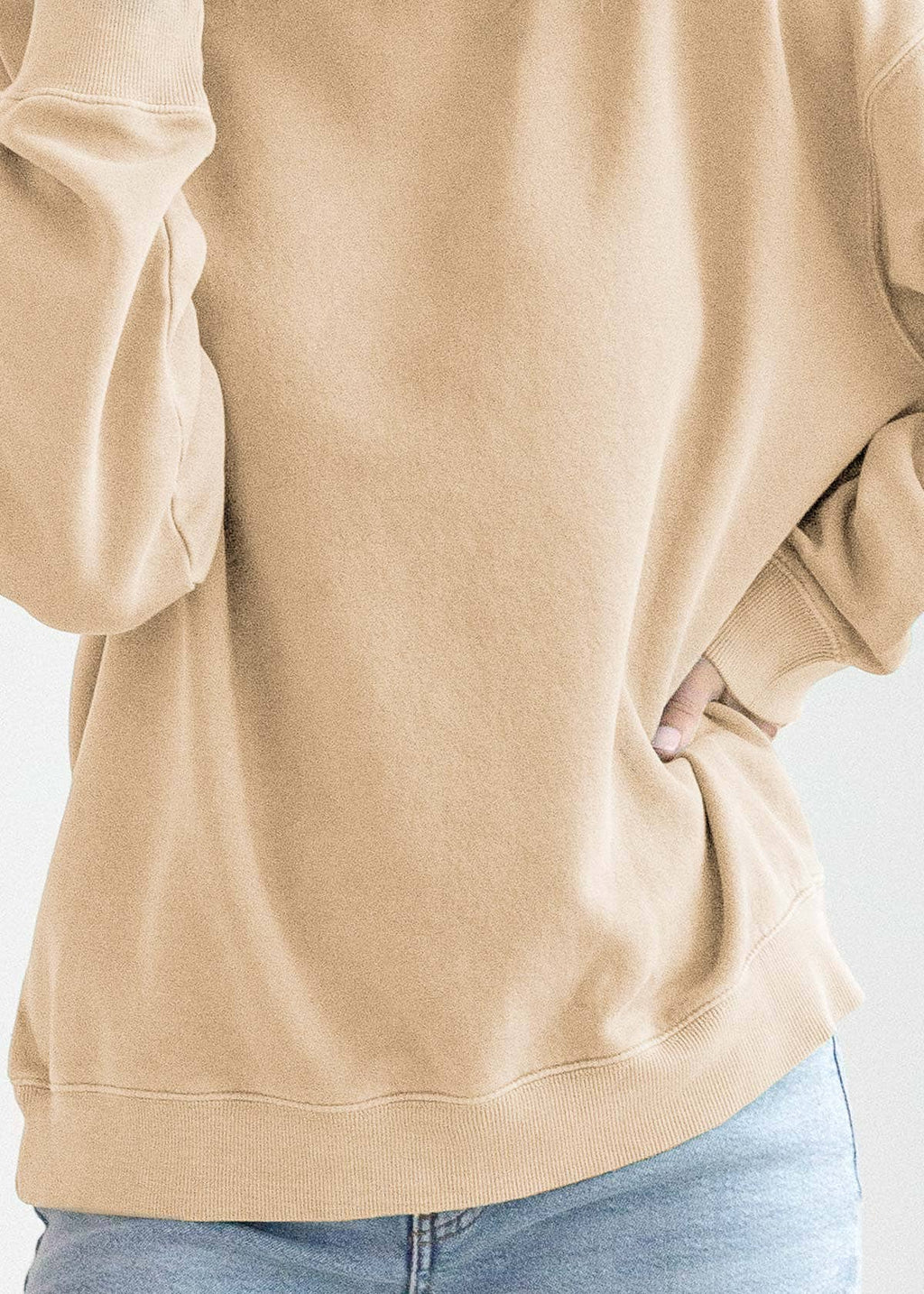 Cotton-Poly Fleece Mock-Neck Pullover Sweatshirt 280 GSM Vintage Wash
