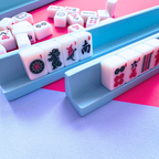 Neoprene Mini Scalloped Mahjong Mat Color Wave 21"×21"
