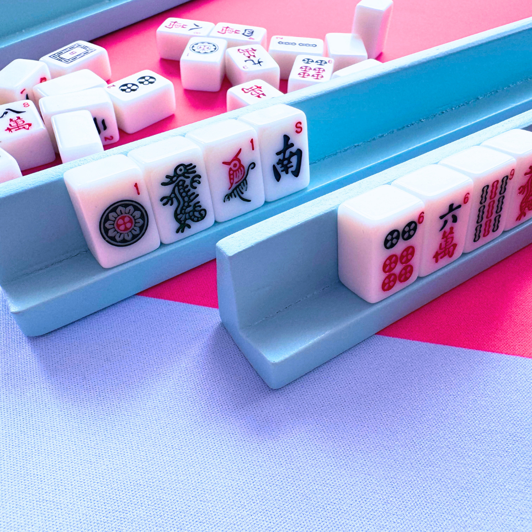 Neoprene Mini Scalloped Mahjong Mat Color Wave 21"×21"