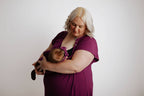 Plum Purple Maternity Labor and Delivery/ Nursing Gown