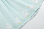 Misty Blue Fuzzy Chickies Dress