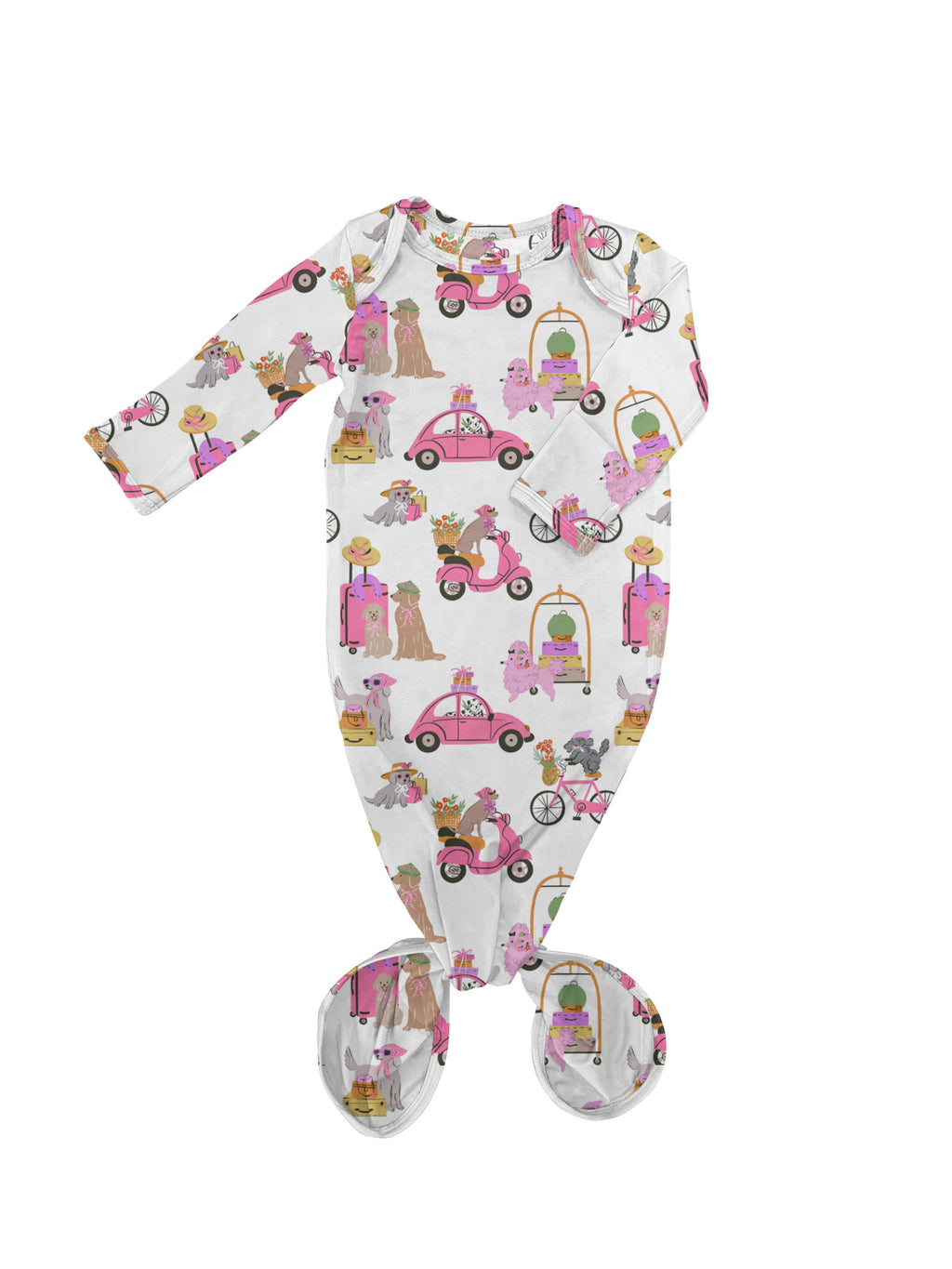 Puppy Chic Knotted Infant Gown