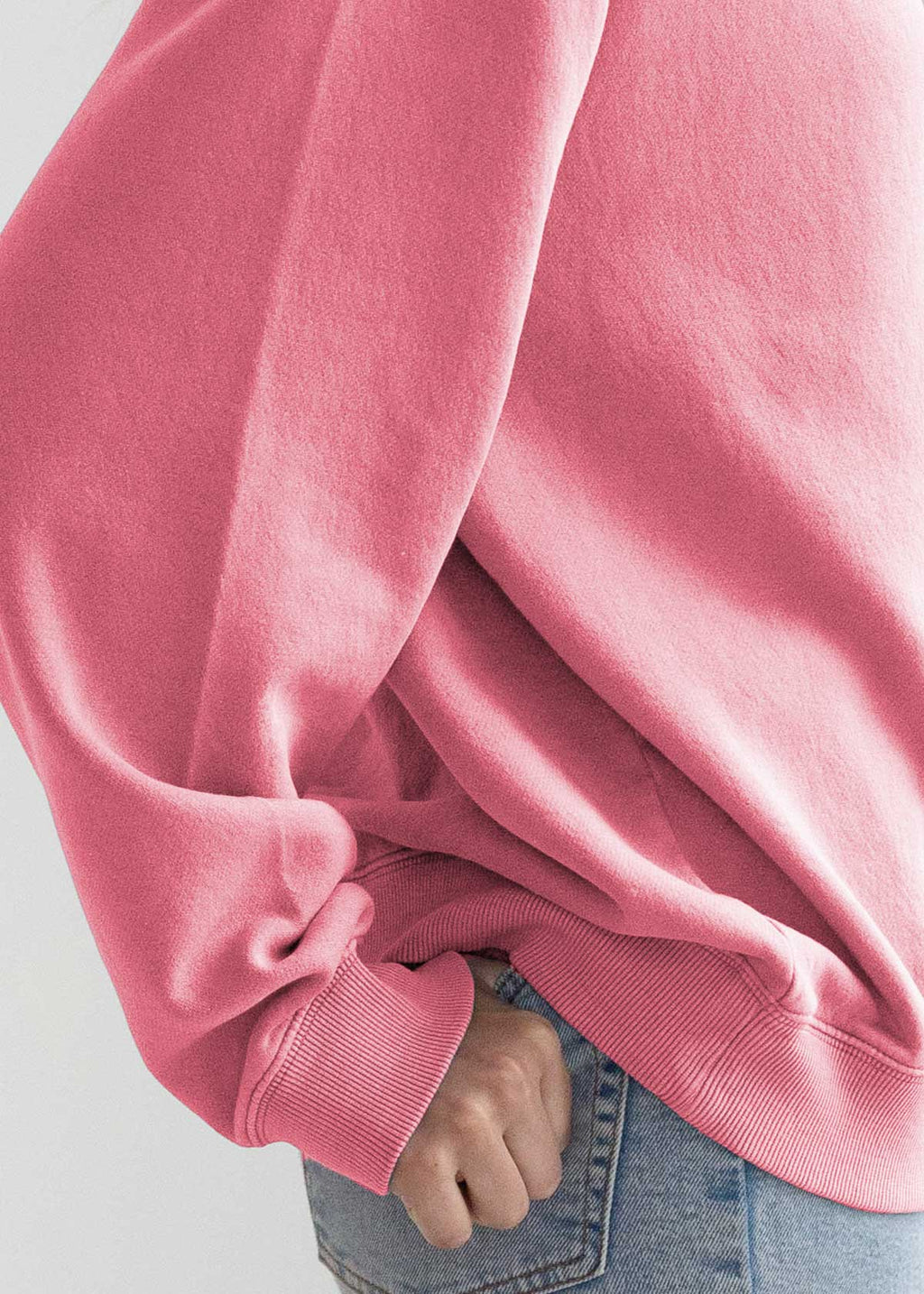 Cotton-Poly Fleece Mock-Neck Pullover Sweatshirt 280 GSM Vintage Wash