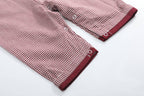 Red and Cream Gingham Farm Longalls