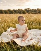 Light Yellow Ruffle Jumper Romper