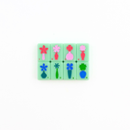 Melamine Mini Travel Mahjong Set 160 Tiles with Bag Green