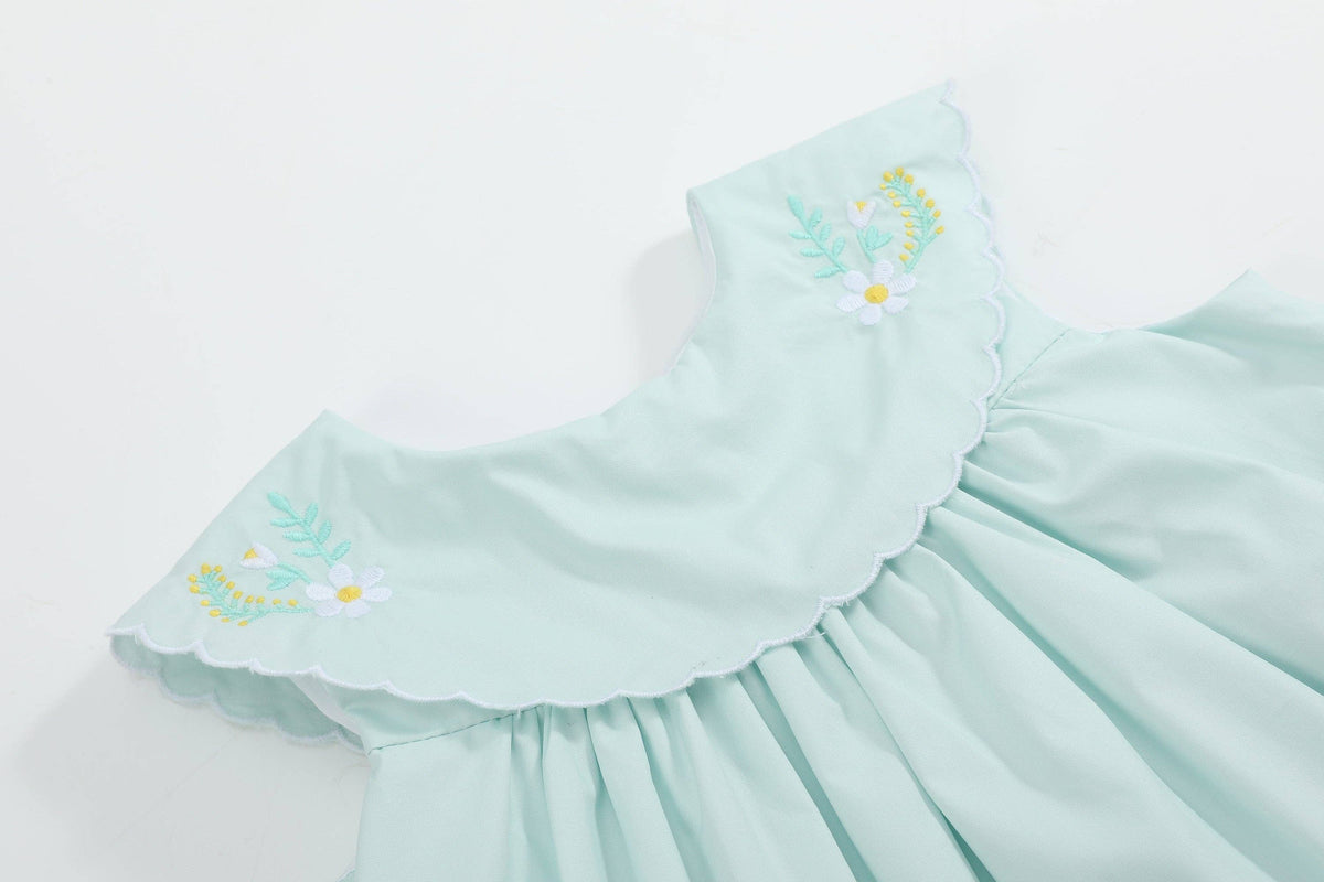 Misty Blue Fuzzy Chickies Dress