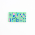 Melamine Mini Travel Mahjong Set 160 Tiles with Bag Green