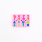 Melamine Mini Travel Mahjong Set 160 Tiles with Bag Pink