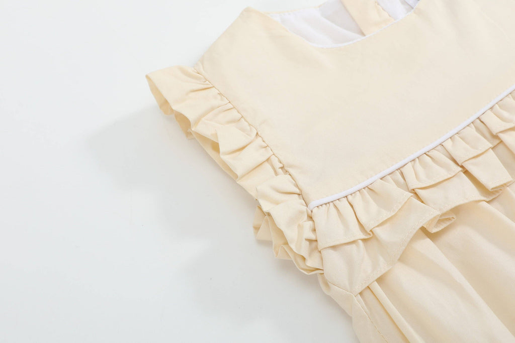 Light Yellow Ruffle Jumper Romper