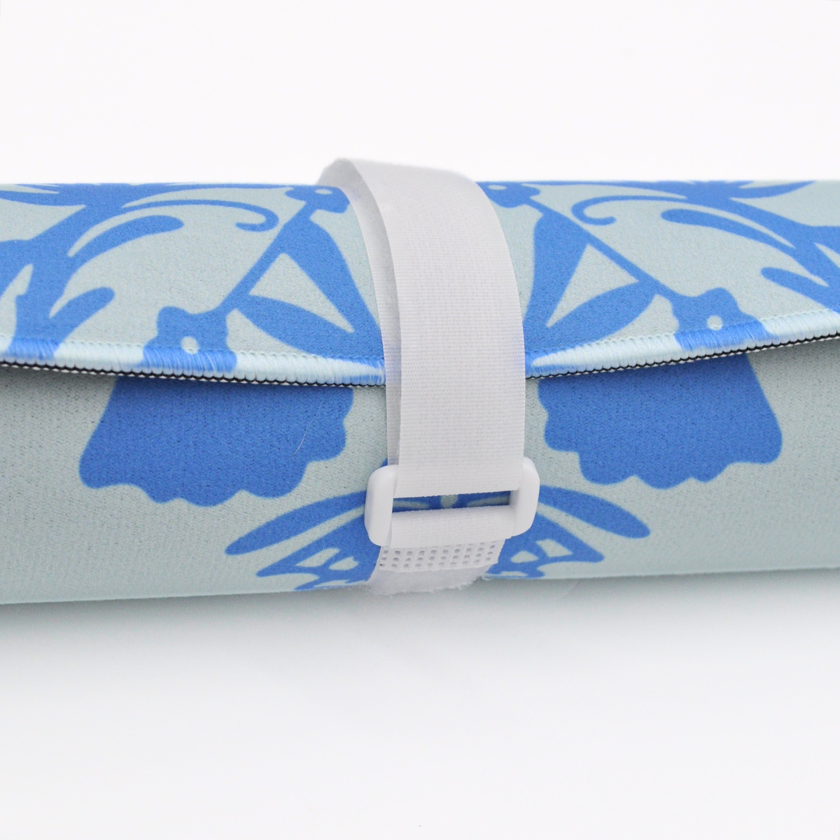 Neoprene Blue Bird Butterfly Motif Mahjong Mat 33"×33"
