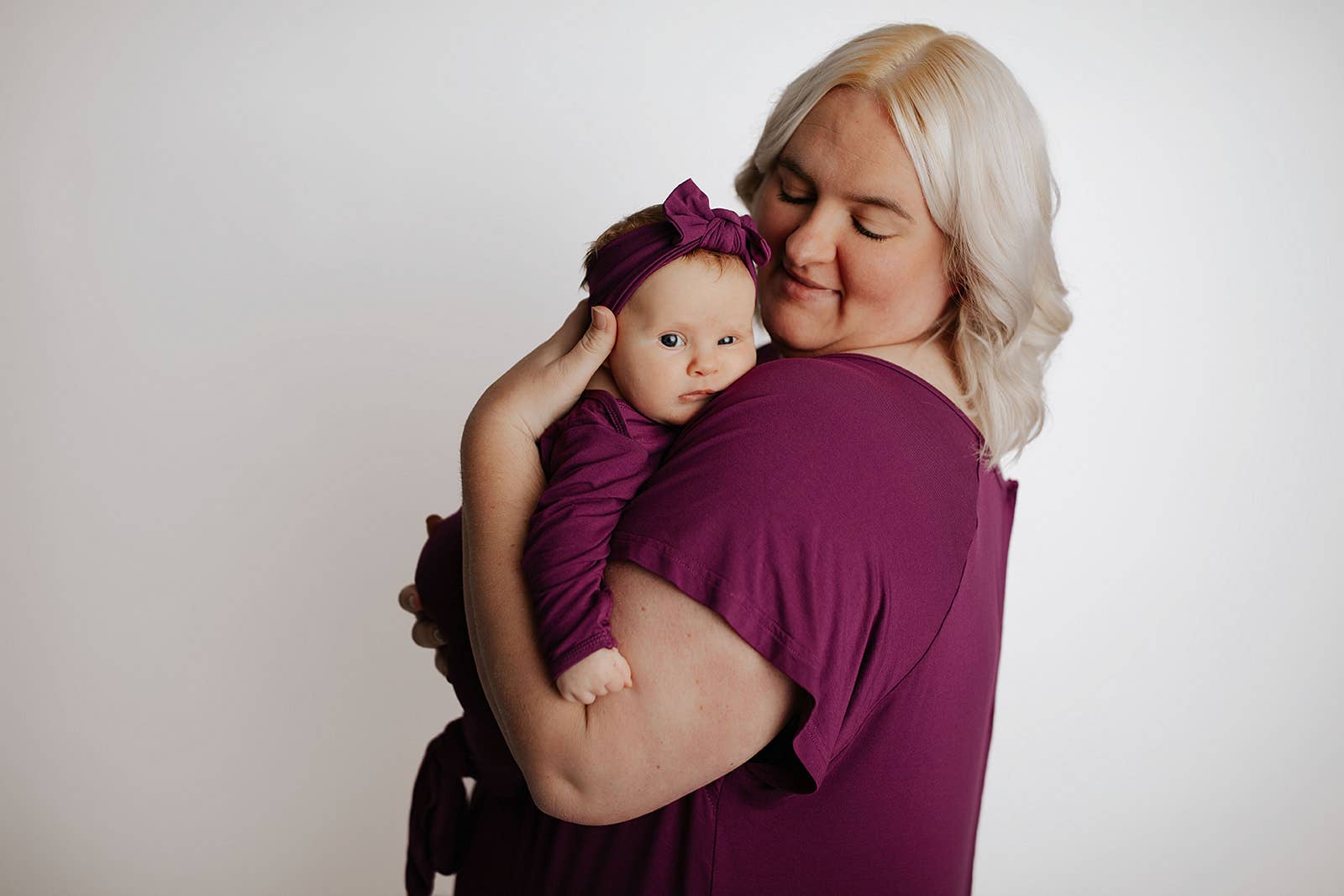 Plum Purple Maternity Labor and Delivery/ Nursing Gown