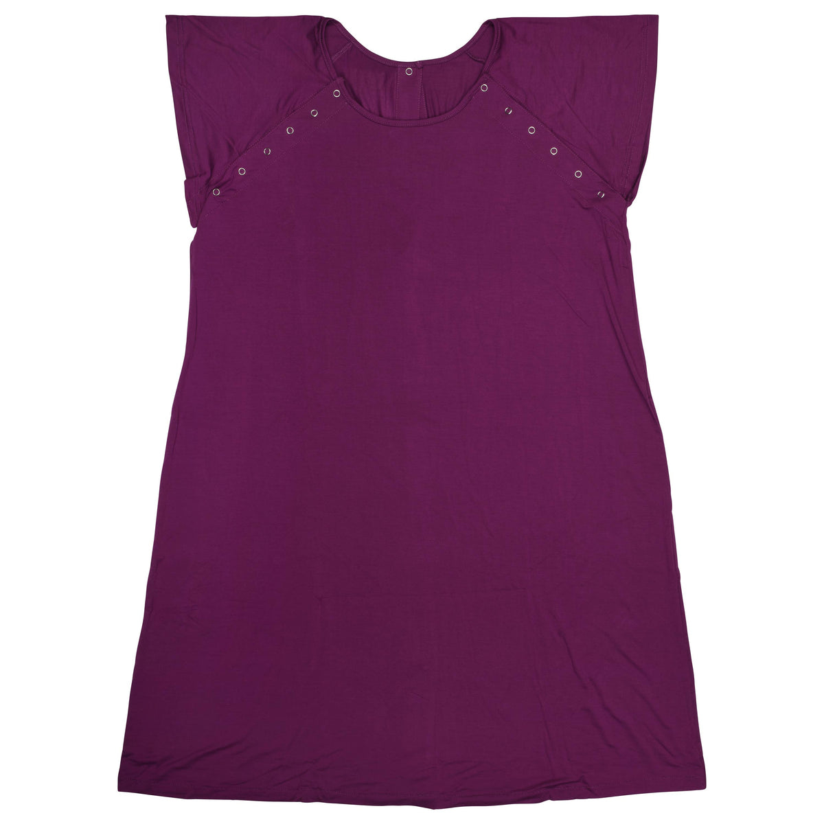 Plum Purple Maternity Labor and Delivery/ Nursing Gown