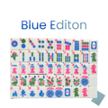 Melamine American Mahjong Tile Set 166 Tiles Blue Edition 2-Color