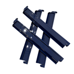 Acrylic Mahjong Rack and Pusher Set of 4 18.5" Solid Colors