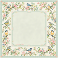 Neoprene Bluebird Botanical Mahjong Mat 36"×36"