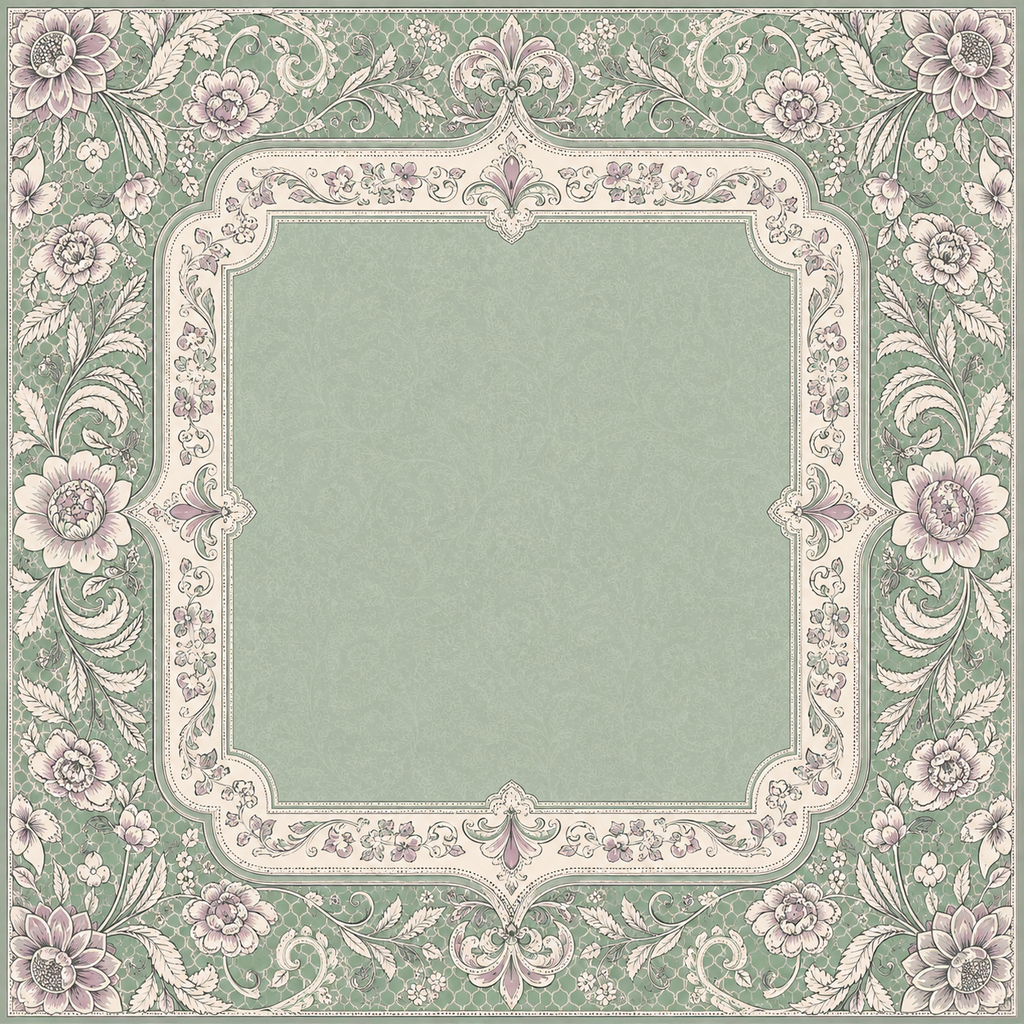 Neoprene Sage Lavender Lattice Mahjong Mat 36"×36"