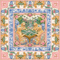 The Golden Standard — Golden Retriever Chinoiserie Mahjong Mat | Paws & Tiles Collection - PREORDER