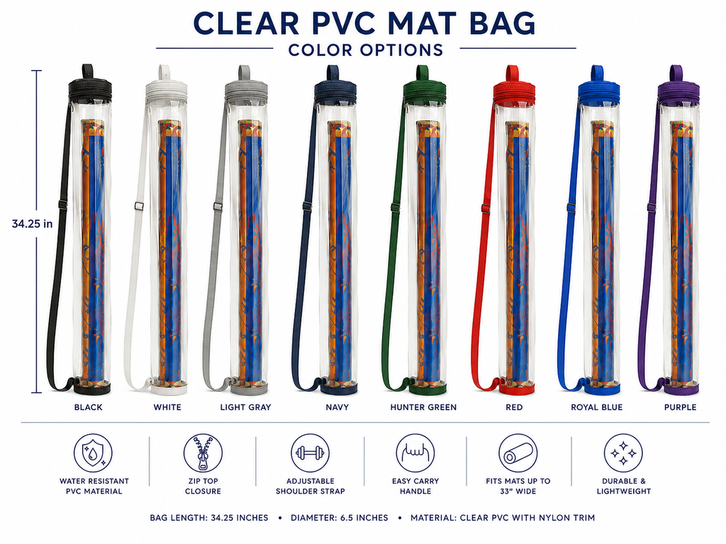 PVC Clear Mahjong Mat Travel Bag 34.25" Diameter