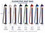 PVC Clear Mahjong Mat Travel Bag 34.25" Diameter