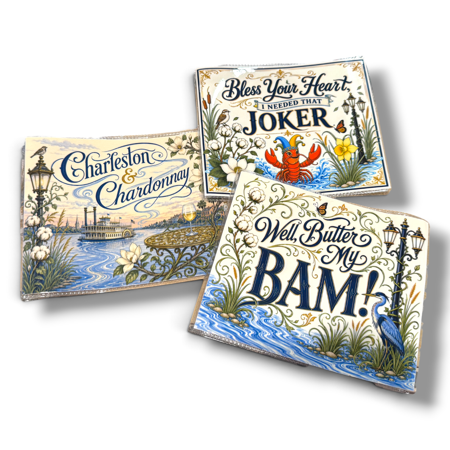 Well, Butter My Bam! Mahjong Card Cover — Large Card Holder