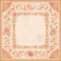 Rose & Gilt — Blush Baroque Mahjong Mat - PREORDER