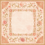 Rose & Gilt — Blush Baroque Mahjong Mat - PREORDER