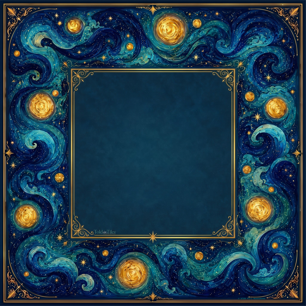 Starry, Starry Night — Van Gogh Mahjong Mat - PREORDER