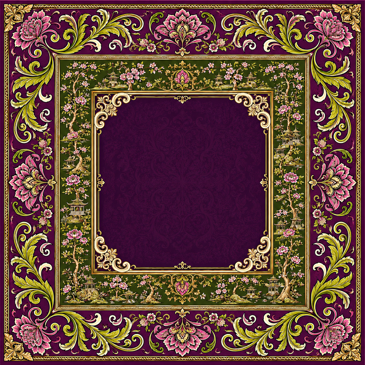 The Empress — Jewel Tone Baroque Mahjong Mat - PREORDER