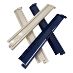 Acrylic Mahjong Rack and Pusher Set of 4 18.5" Solid Colors