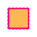 Neoprene Mini Scalloped Mahjong Mat Color Wave 21"×21"