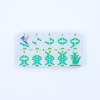 Melamine Crystal Prism Mahjong Tile Set 166 Tiles Pink 1.25"×0.9"×0.7"