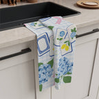 Mahjong Hydrangea Kitchen Towel Mahj