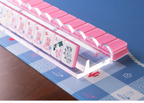 Natural Rubber Gingham Mahjong Mat 34"×34"