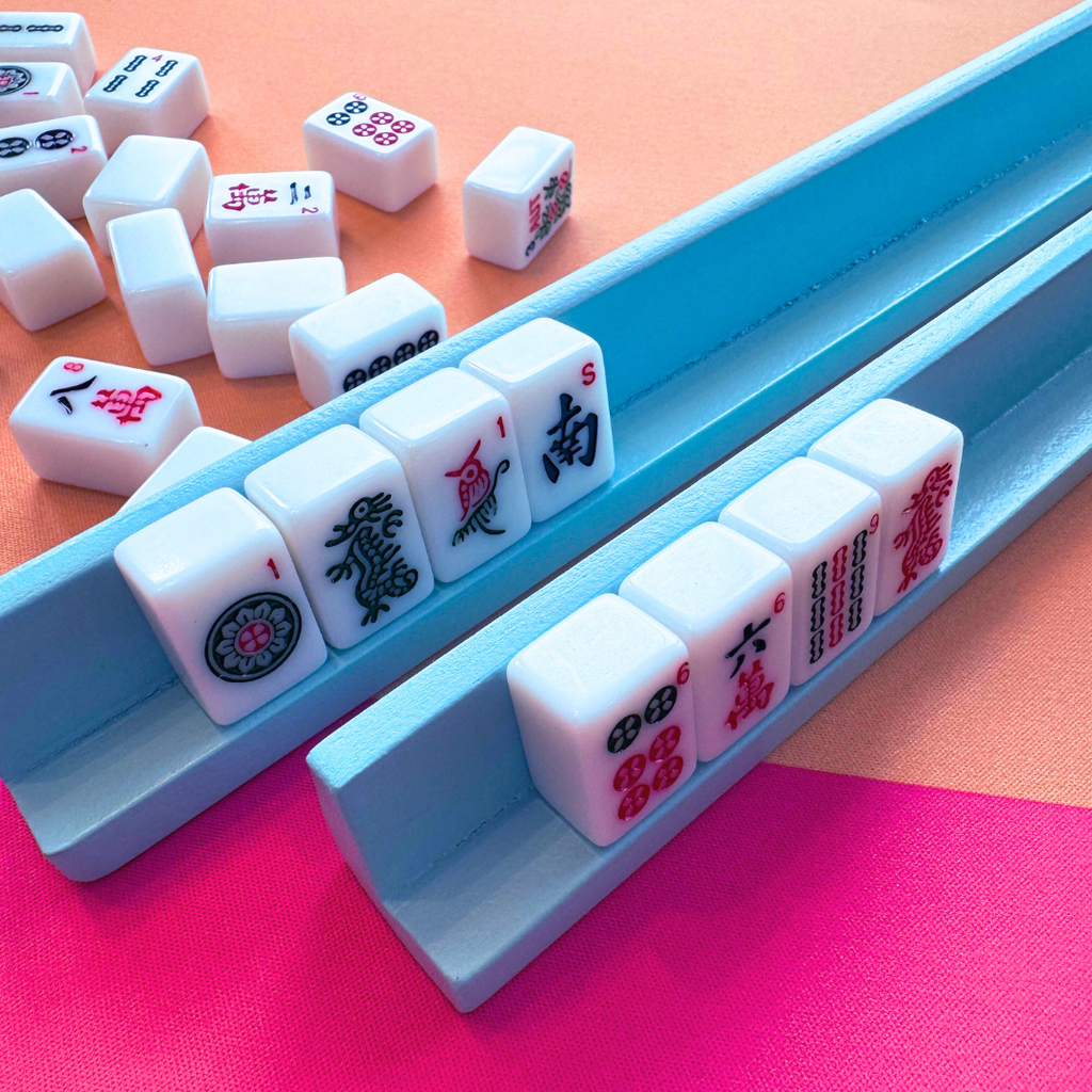 Neoprene Mini Scalloped Mahjong Mat Color Wave 21"×21"