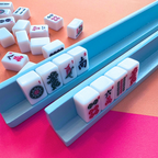 Neoprene Mini Scalloped Mahjong Mat Color Wave 21"×21"