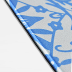 Neoprene Blue Bird Butterfly Motif Mahjong Mat 33"×33"