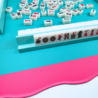 Neoprene Mini Scalloped Mahjong Mat Color Wave 21"×21"